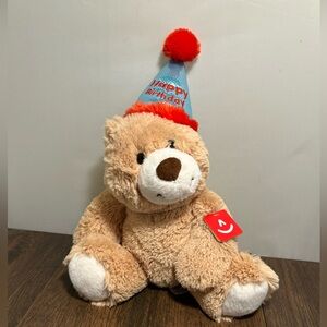 Aurora - Sentiment Bear Happy Birthday 12 inch Super Soft Eco Toy New With Tags